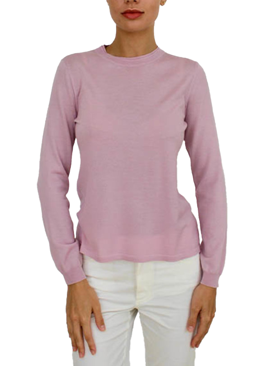 Cashmere Silk Sweater in Pink