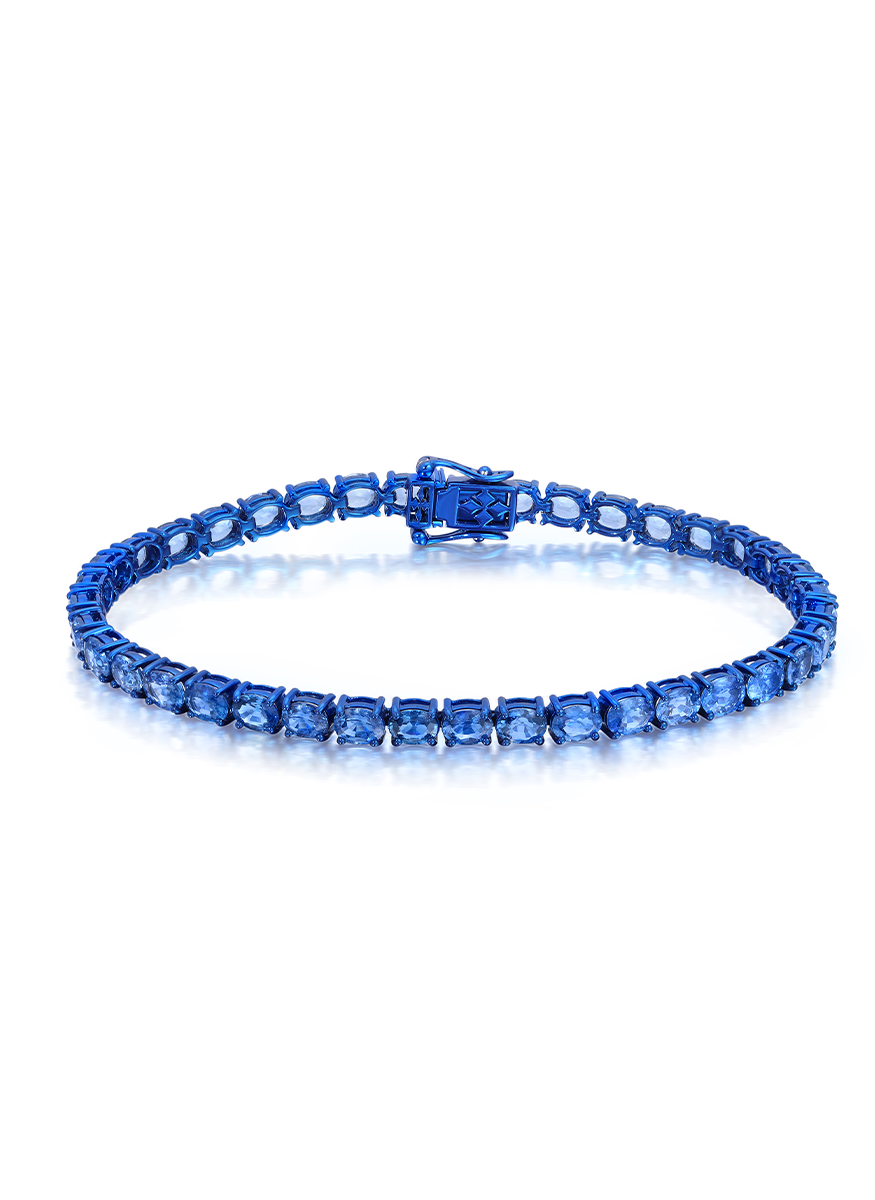 Ombre' Blue Sapphire Tennis Bracelet