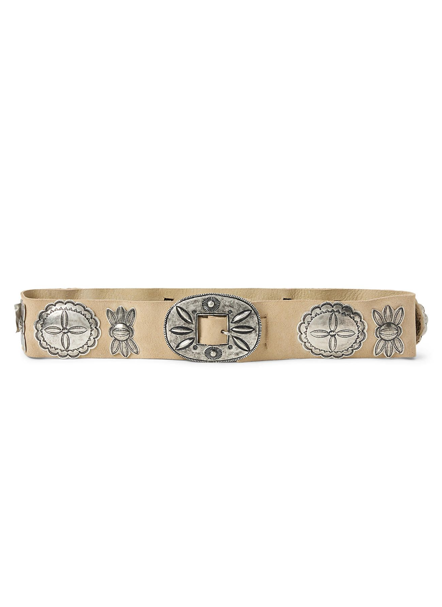 Suede Cast Concho Belt
