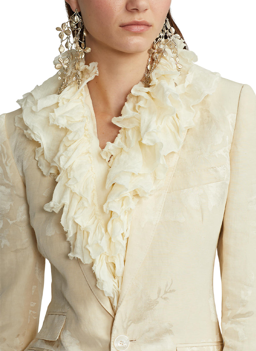 Washed Organza Ruffle Scarf - Ralph Lauren Collection