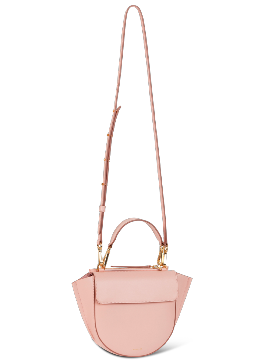 Hortensia Mini Top Handle Bag in Rose Petal Leather - Wandler