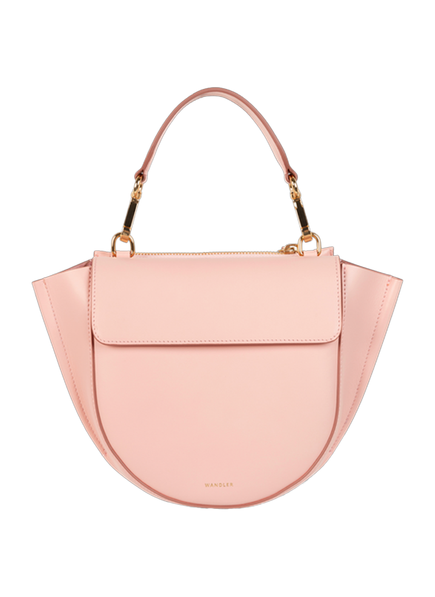 Hortensia Mini Top Handle Bag in Rose Petal Leather