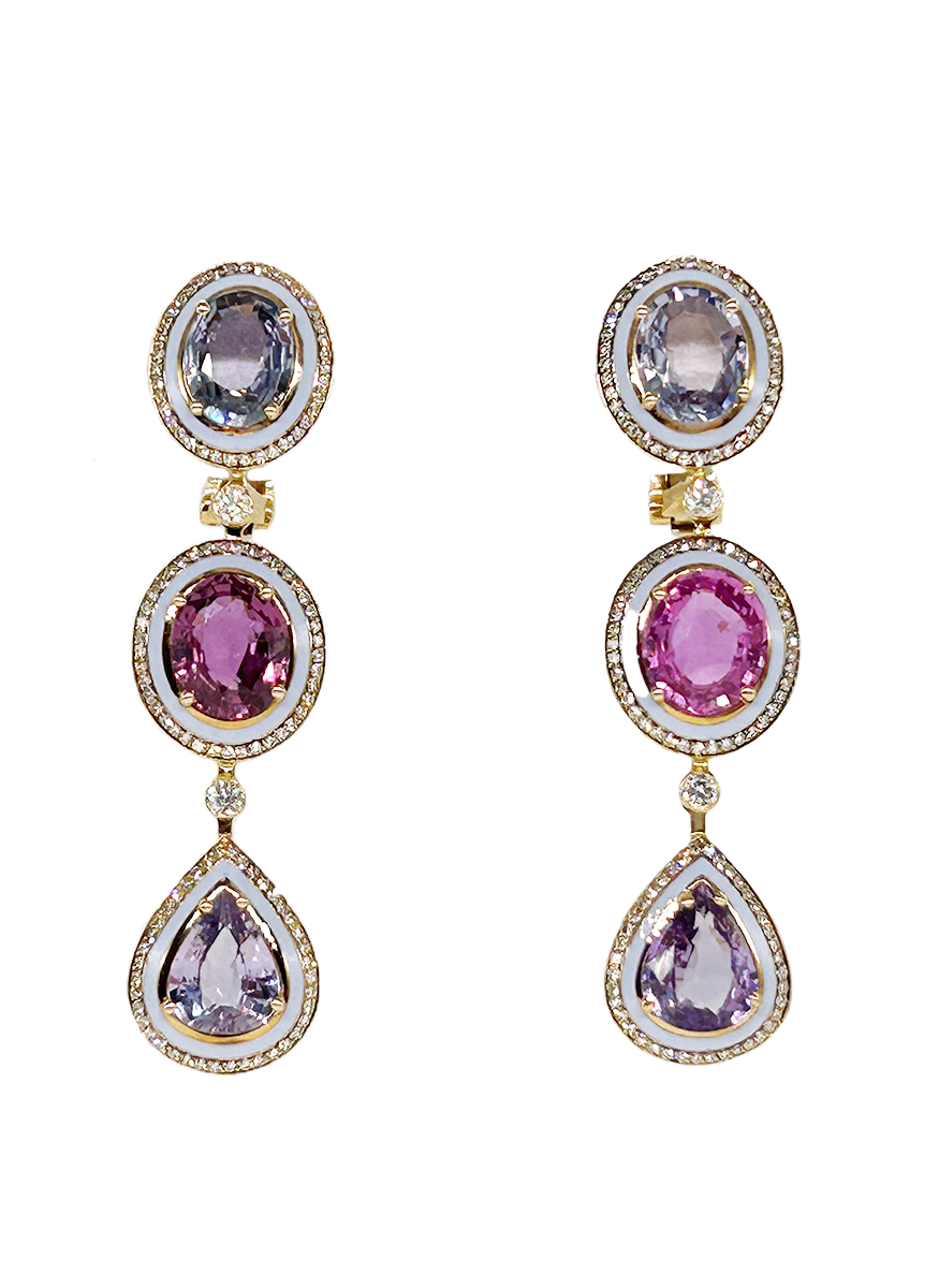 Mina Sapphire Drop Earrings