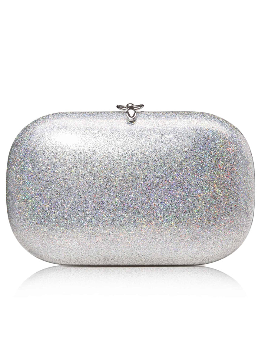 Elina Plus Clutch with Chain in Rainbow Stardust