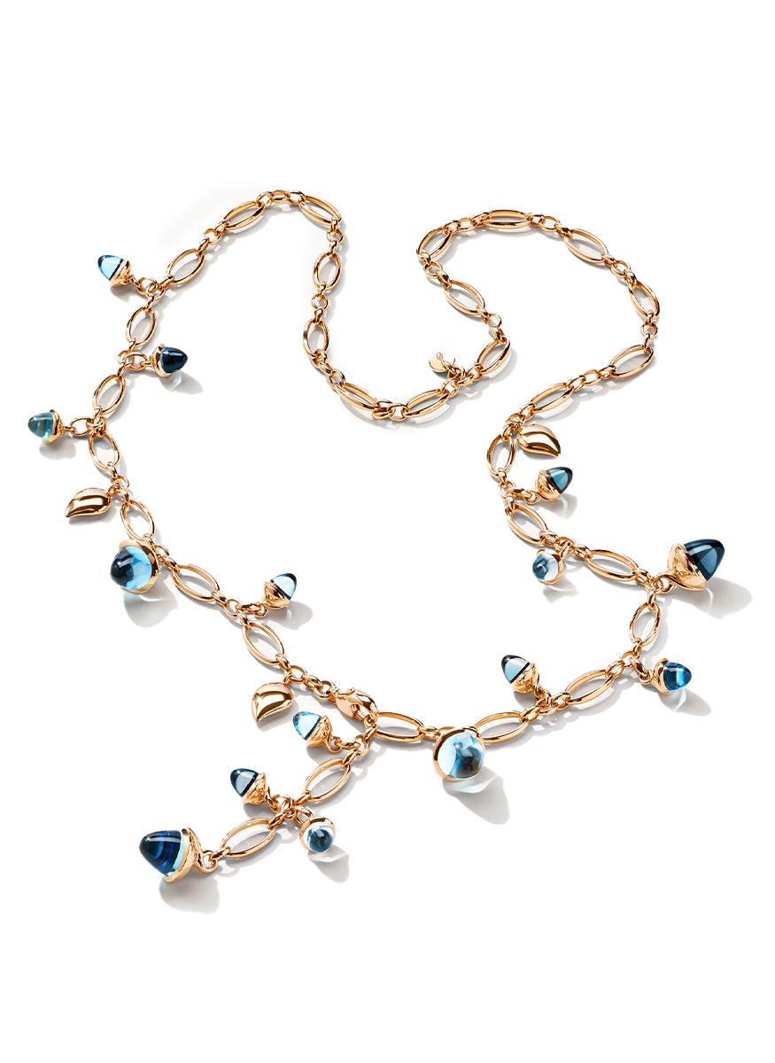 Mikado Necklace, Sky, 56cm