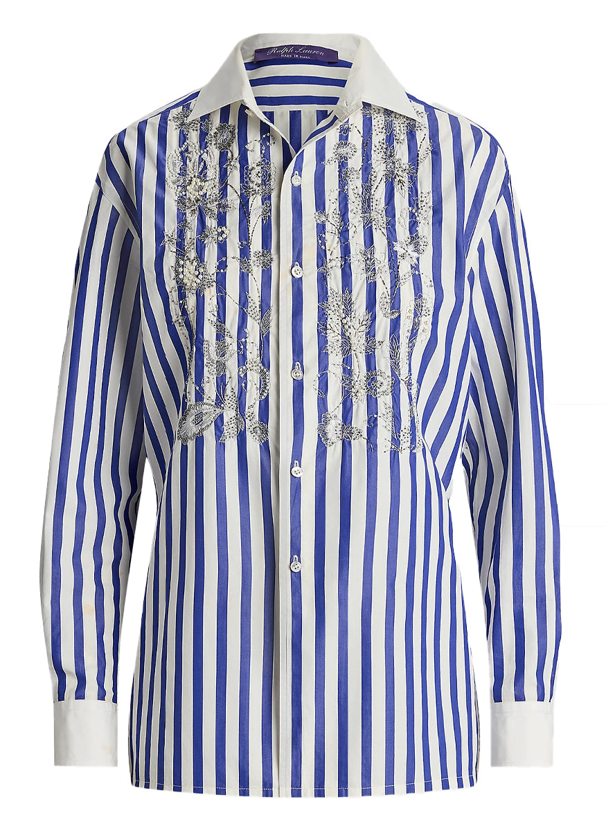 Umbrella Long Sleeve Button Front Shirt - Ralph Lauren Collection