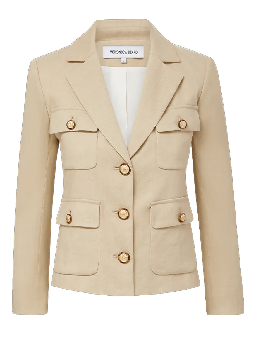Schuyler Stretch-Linen Jacket