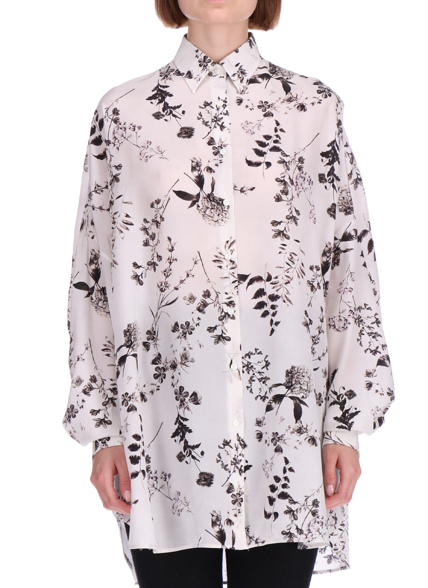 Relaxed Fit Floral Print Button Down - Ermanno Scervino