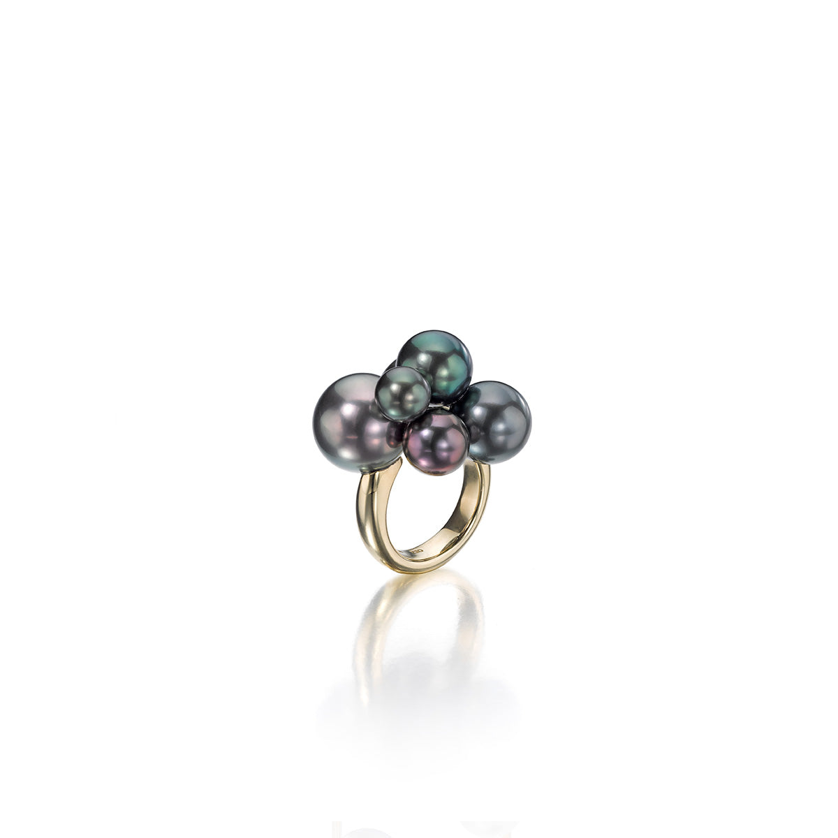 “Bubble” Ring, Tahitian Pearls - Assael