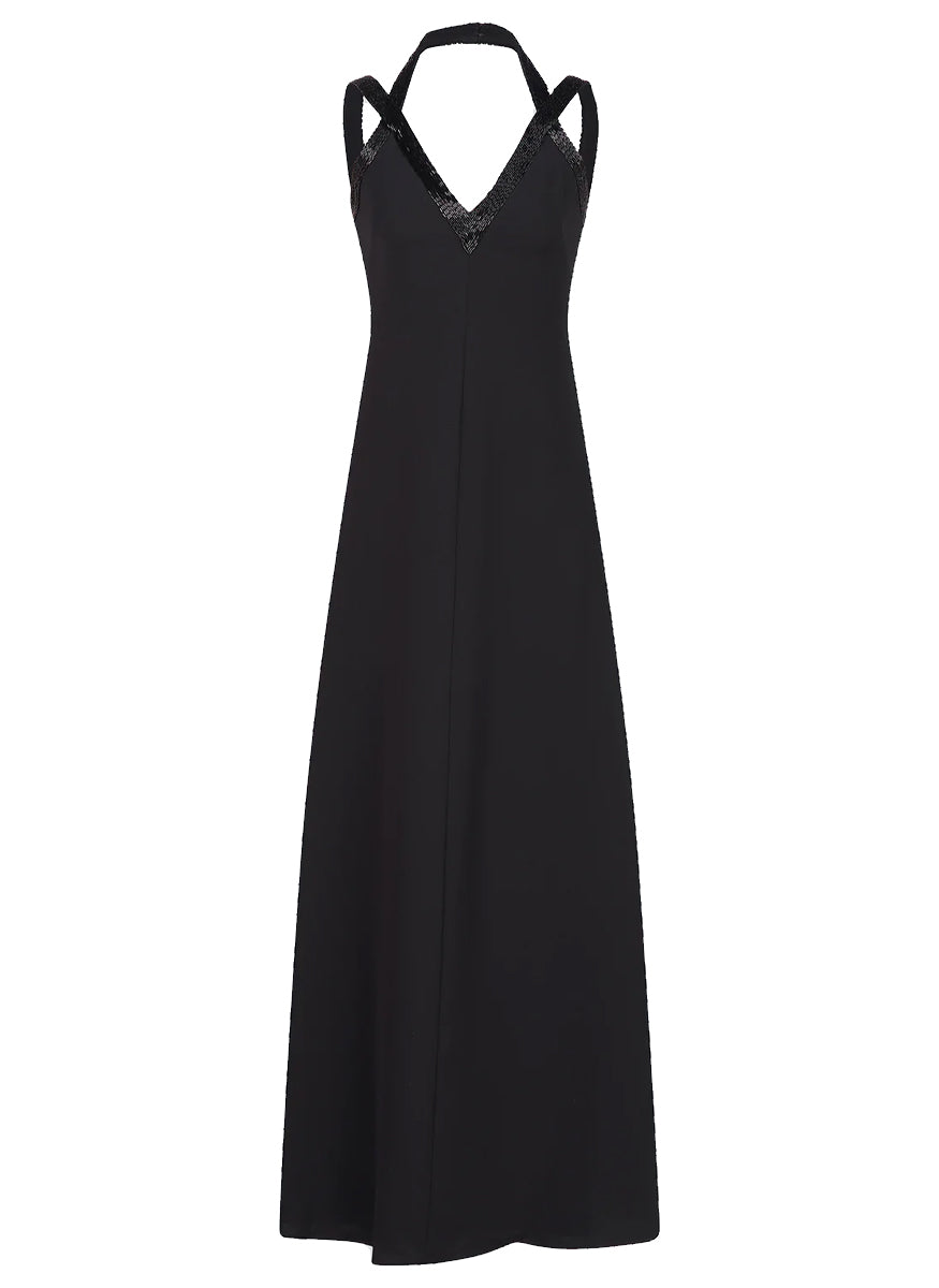 Allison Gown in Stretch Crepe - Halston