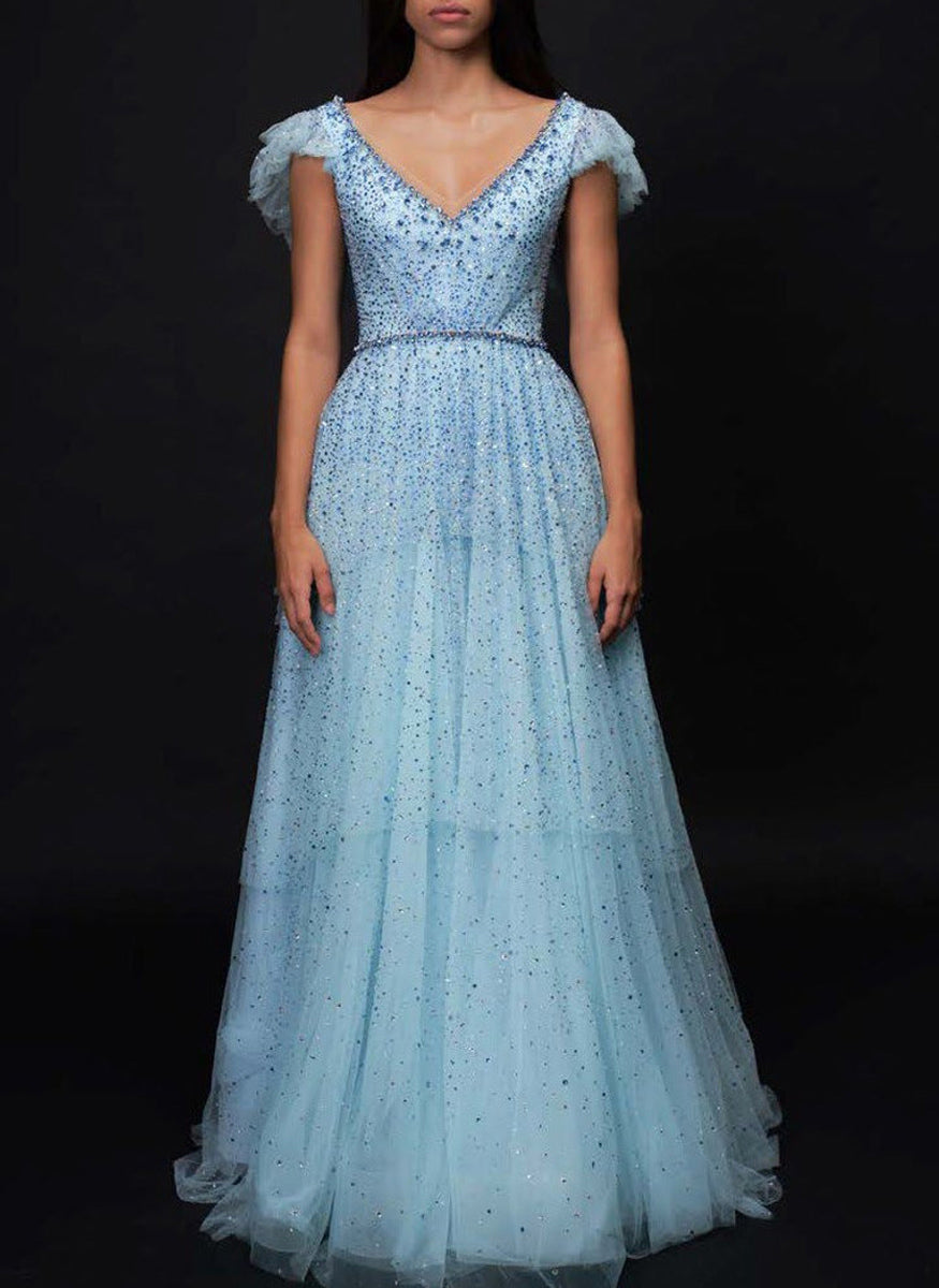 Luna Tulle Gown in Mermaid
