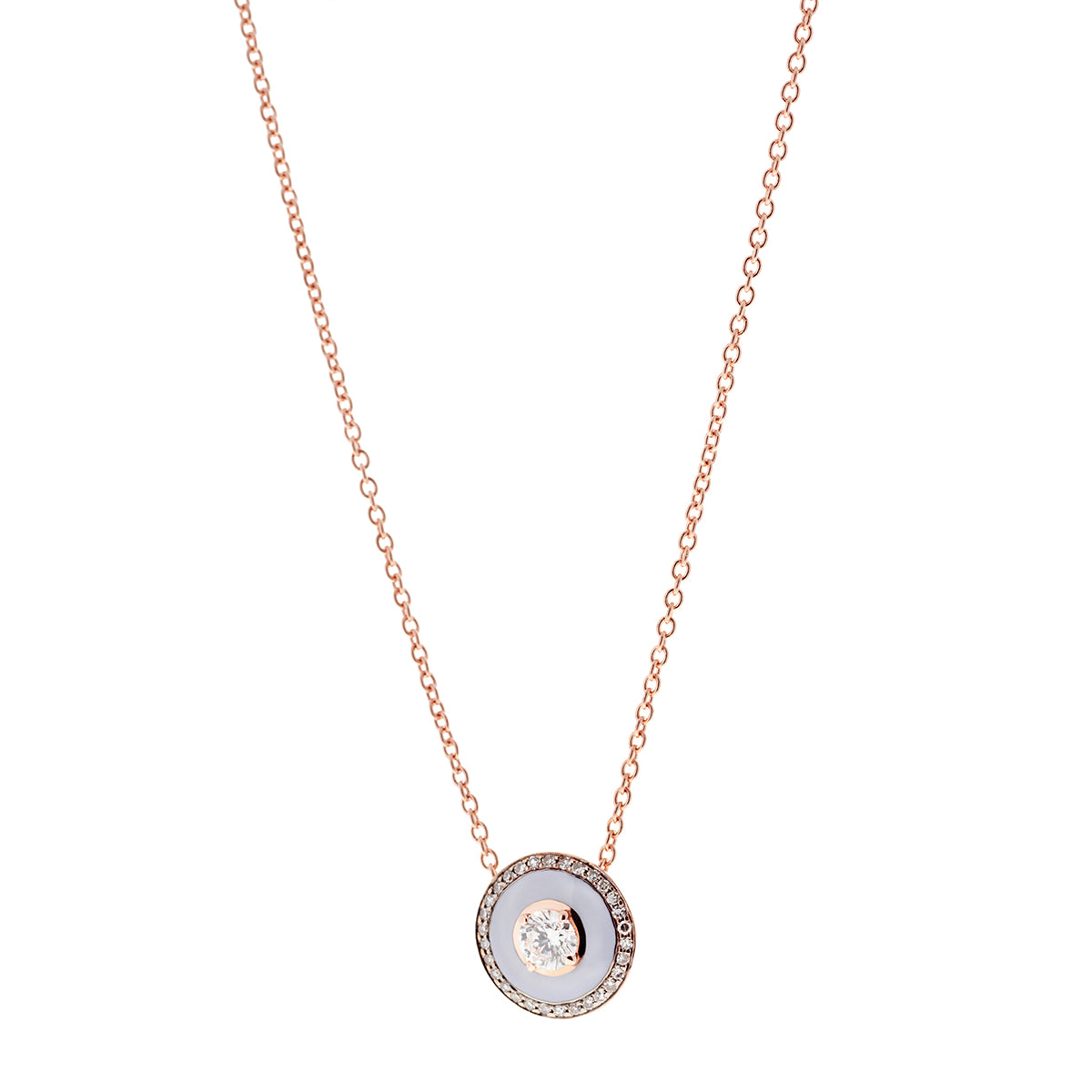 “Mina” Diamond Necklace, Lilac