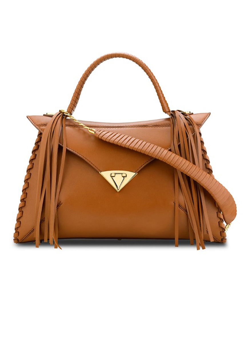 LJ Handbag in Cognac - Tyler Ellis