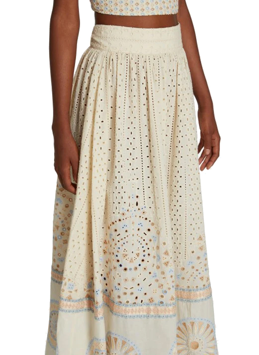 Suri Amalfi Embroidery Skirt - Emporio Sirenuse
