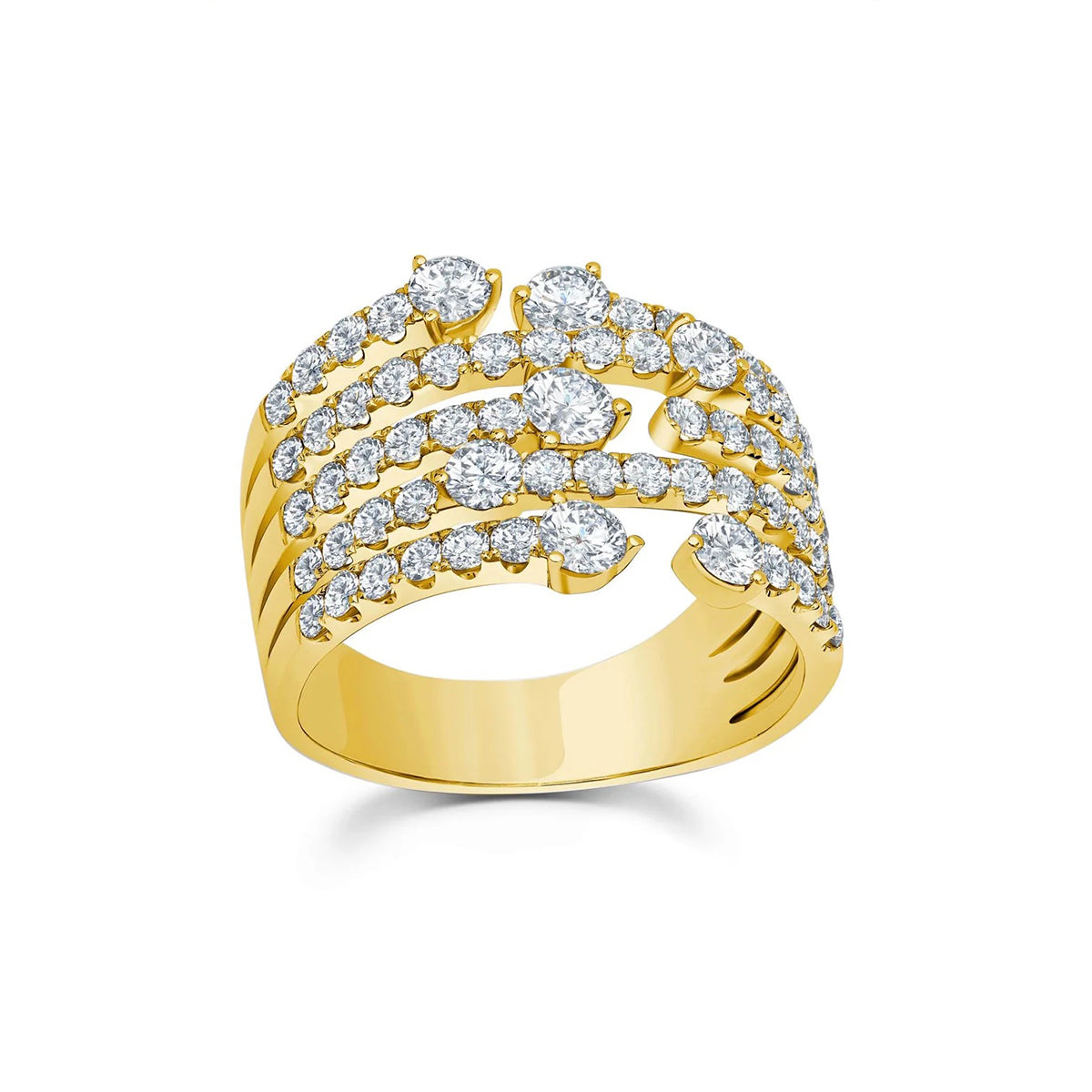 Cage Diamond Ring