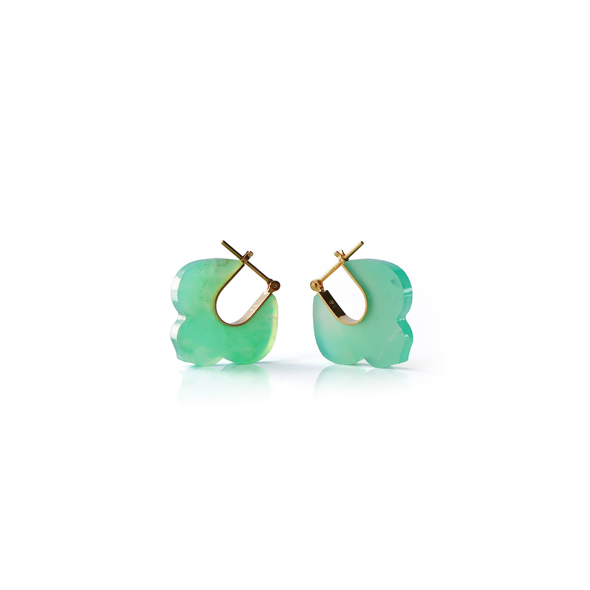 “Lily” Chrysoprase Earrings