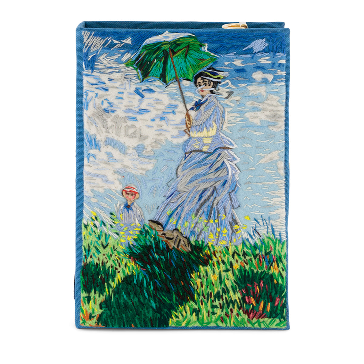 Monet "Femme A L'ombrelle" Book Clutch with Strap - Olympia Le-Tan