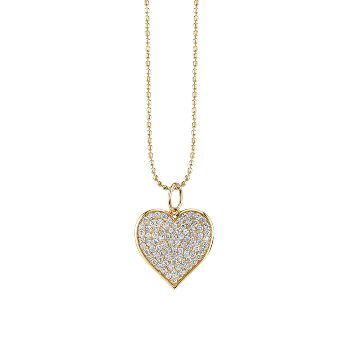 Diamond Heart Pendant Necklace, Large - Sydney Evan