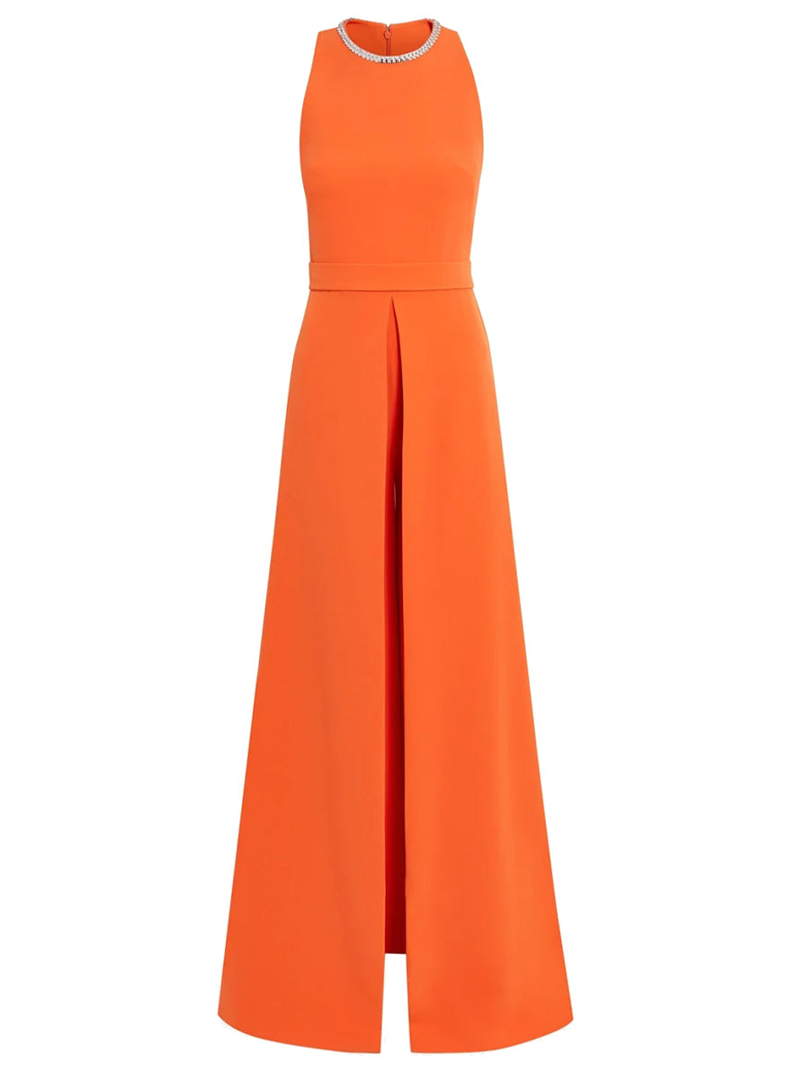 Eula Mirror Disc Jumpsuit in Seville Heavy Crepe – Elizabeth