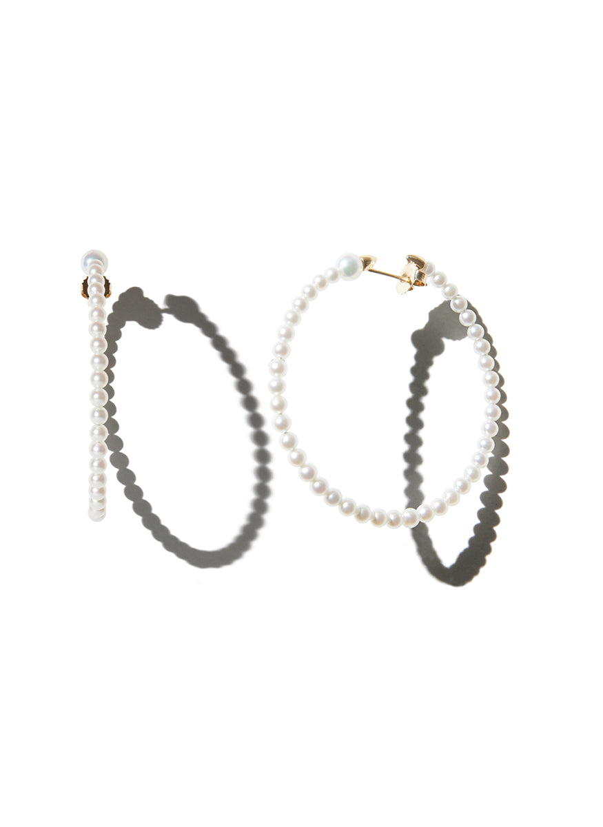 Akoya Pearl Hoops