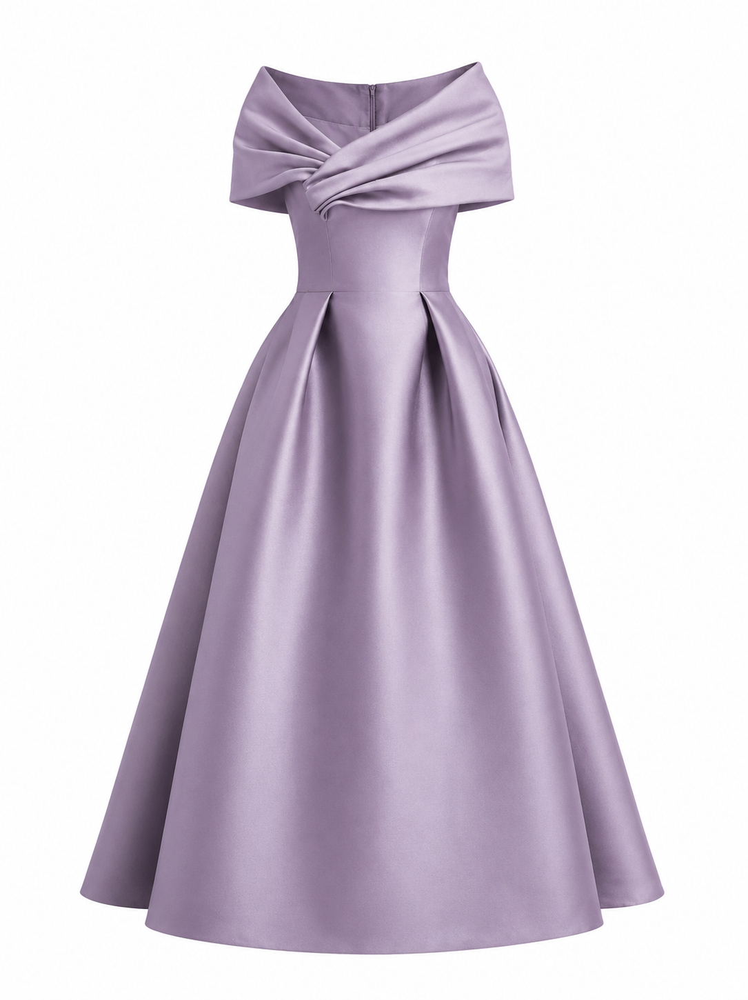 Off The Shoulder Gown in Lavendar
