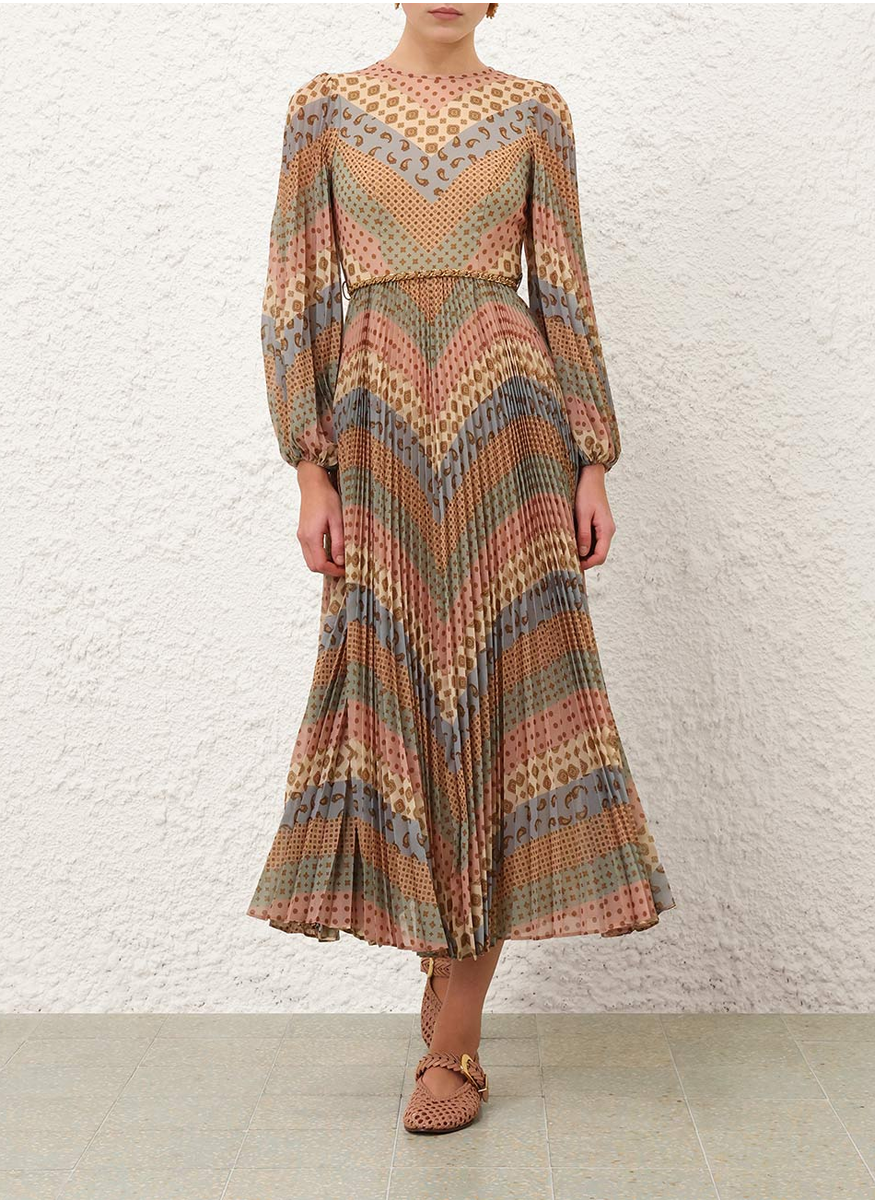Sunray Long Sleeve Dress - Zimmermann