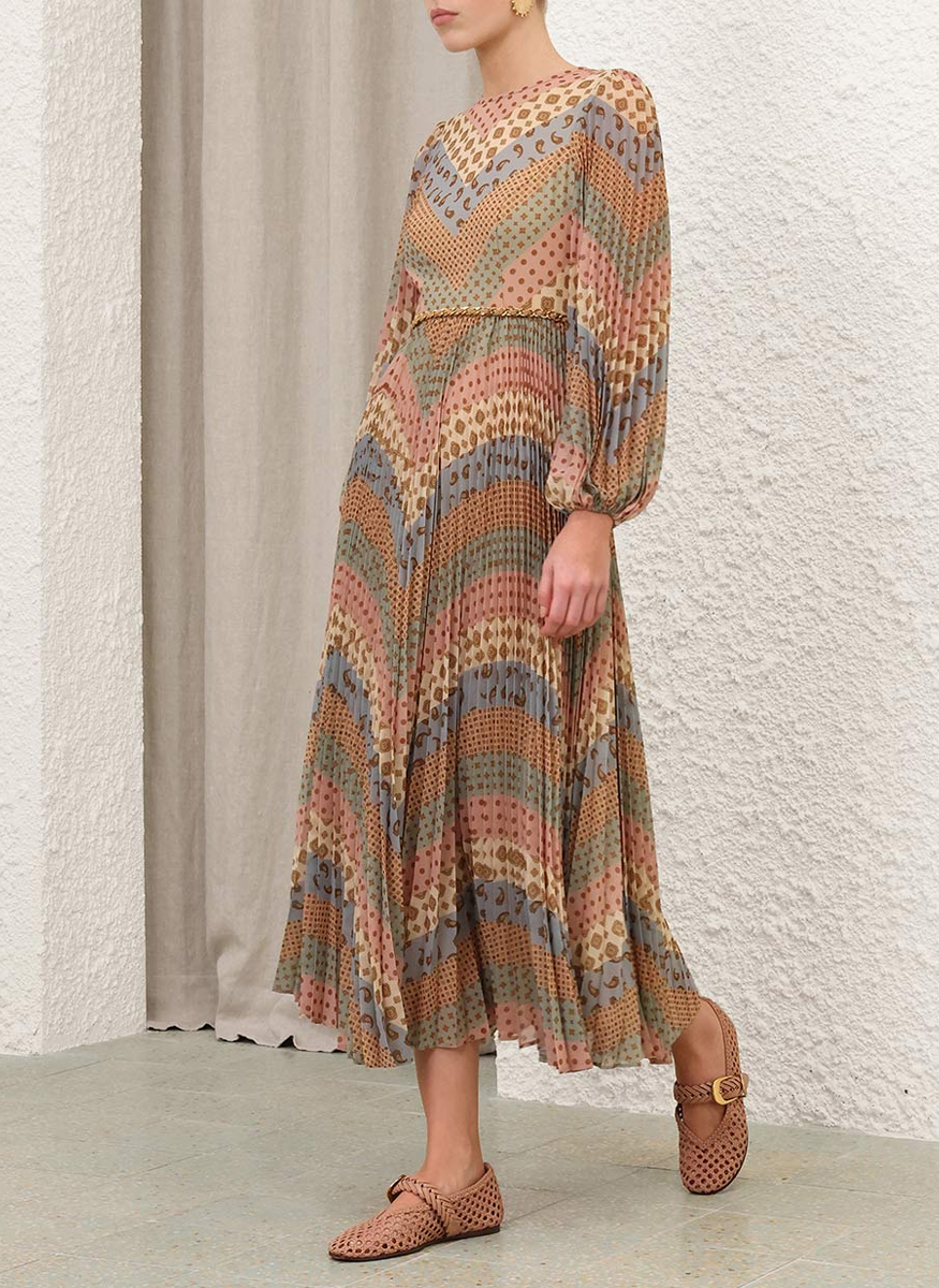 Sunray Long Sleeve Dress - Zimmermann