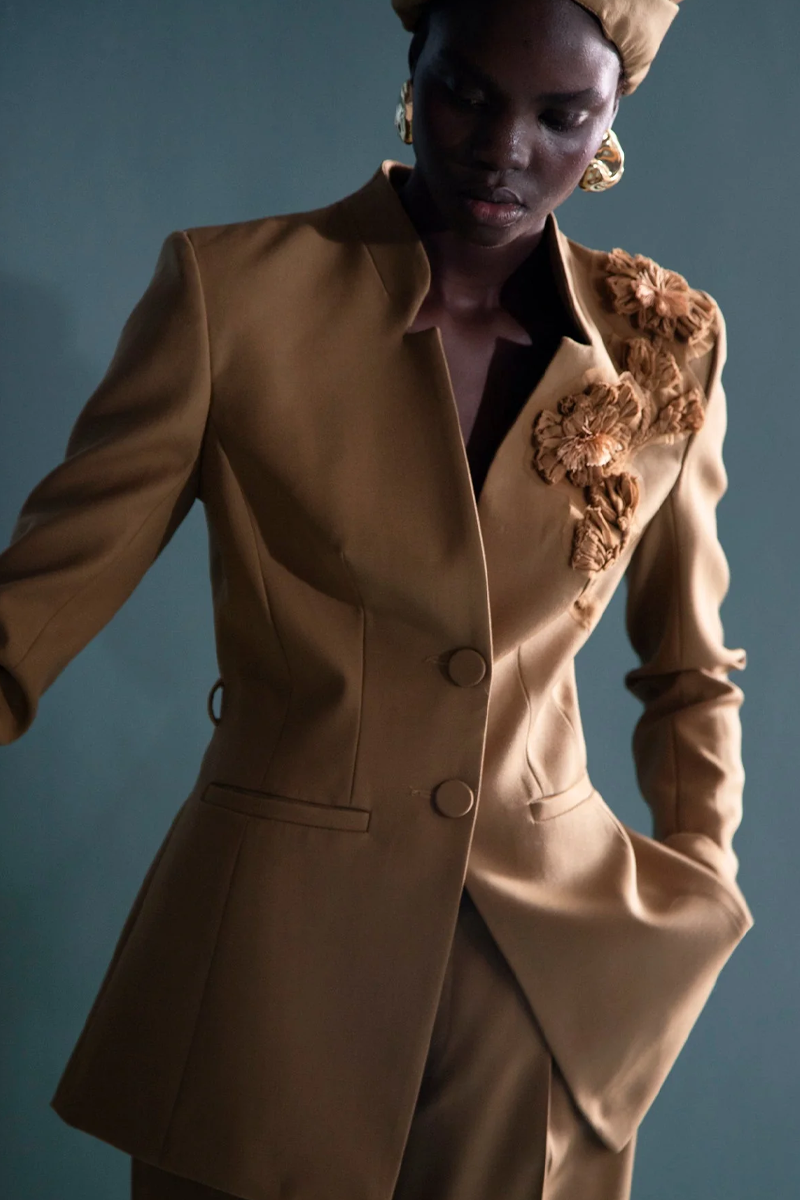 Kieran Jacket in Dark Camel Tailoring