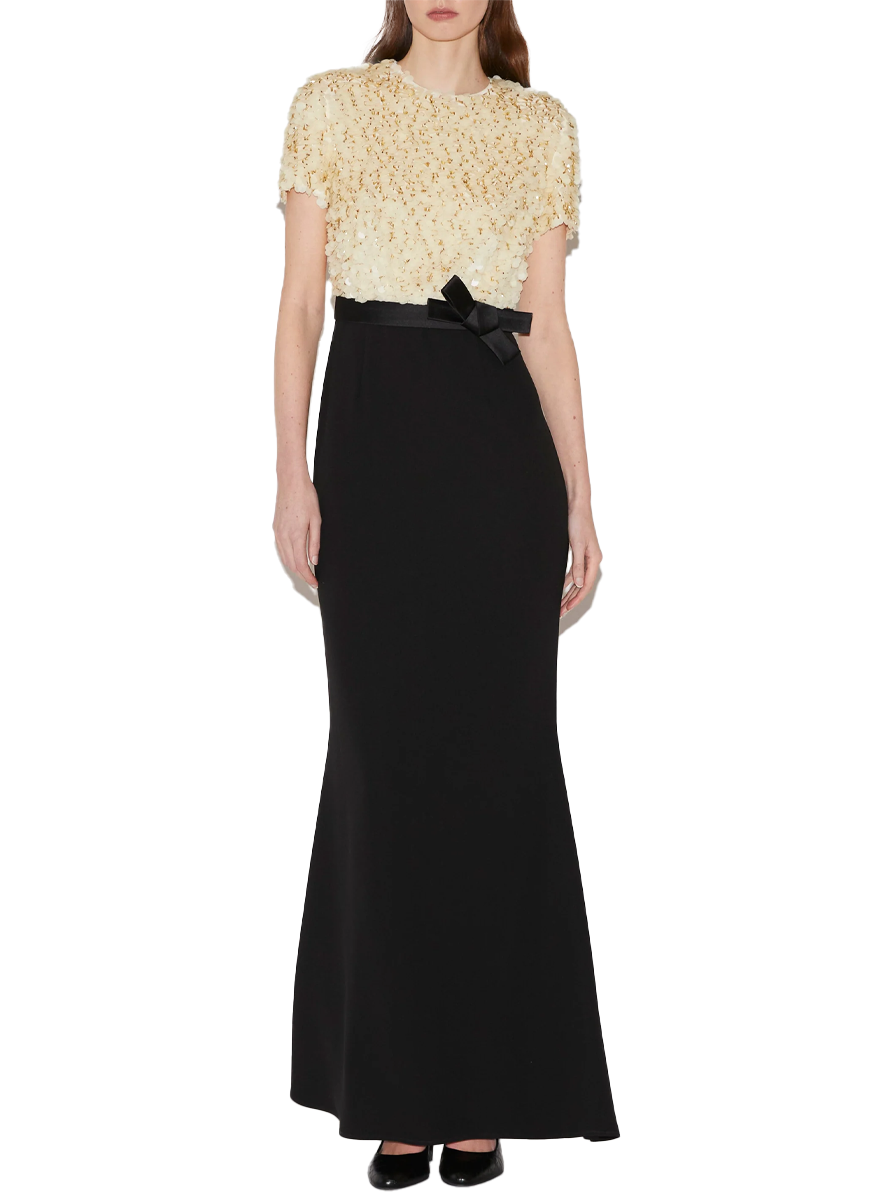 Leila Gown with Black Sable Sequins