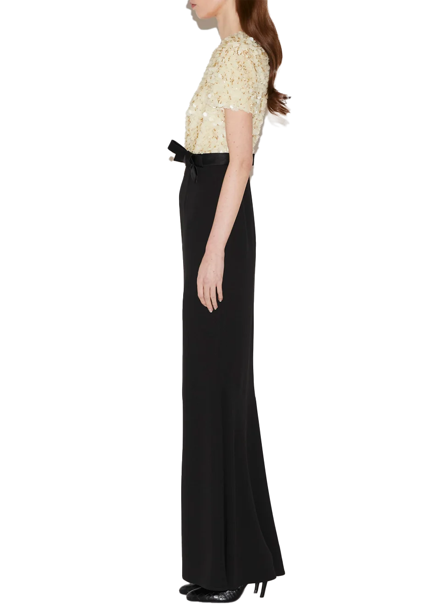 Leila Gown with Black Sable Sequins - Huishan Zhang