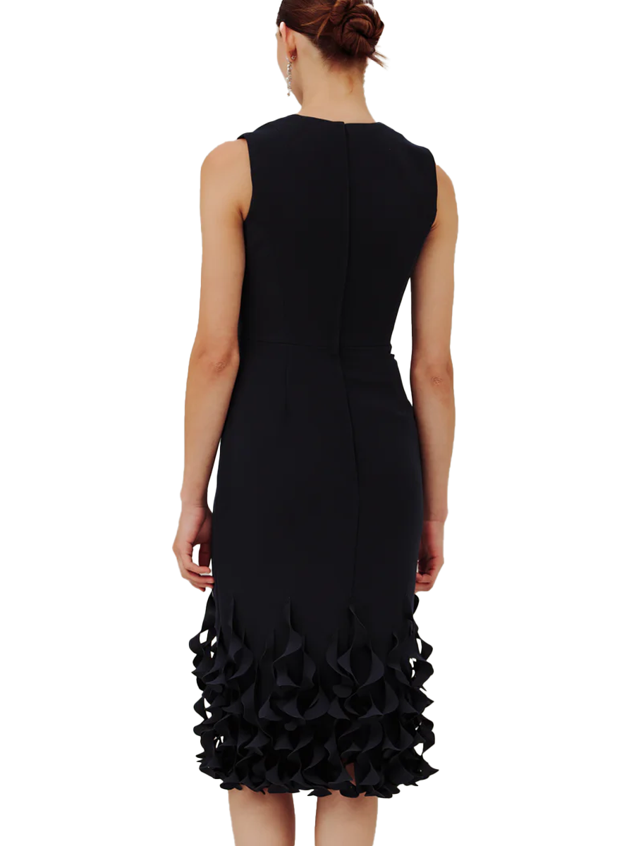 Jackie Dress with Spiral Hem