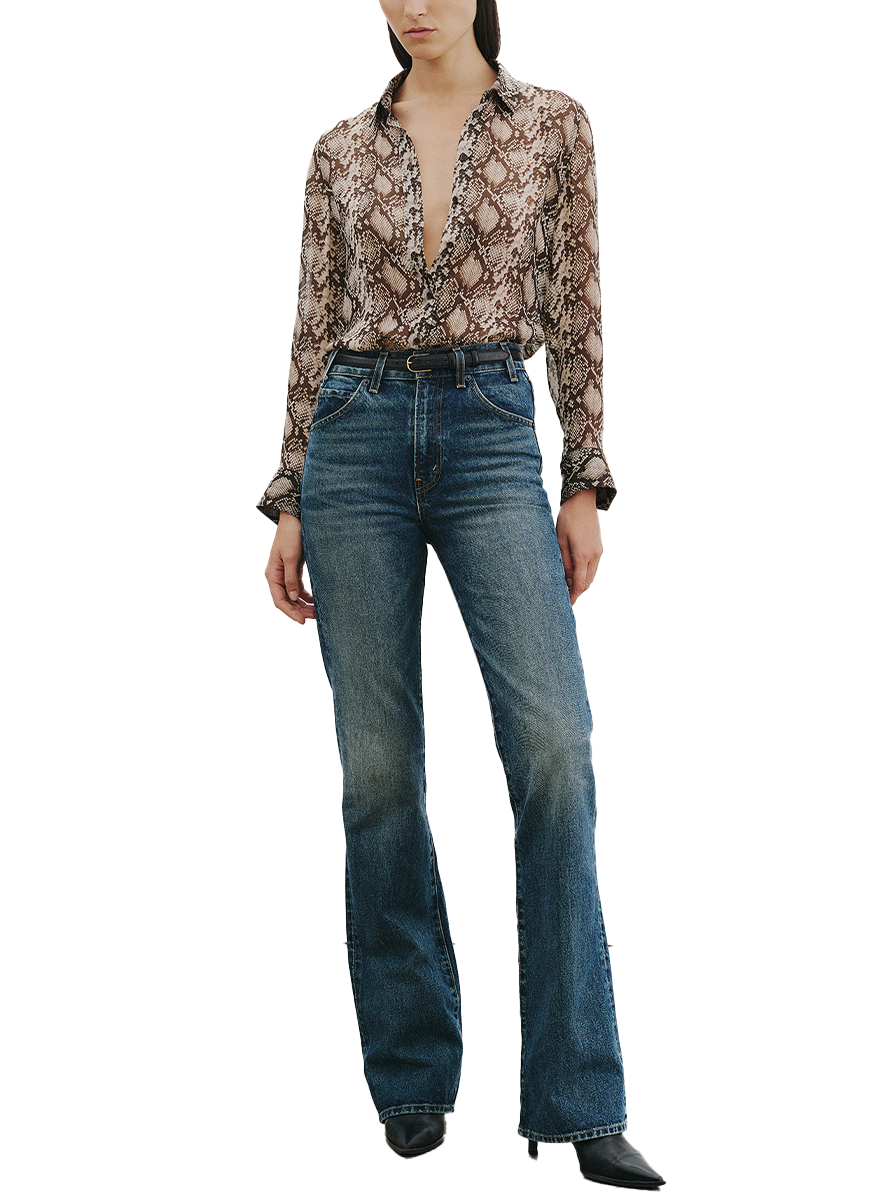 Gaia Slim Shirt in Snake