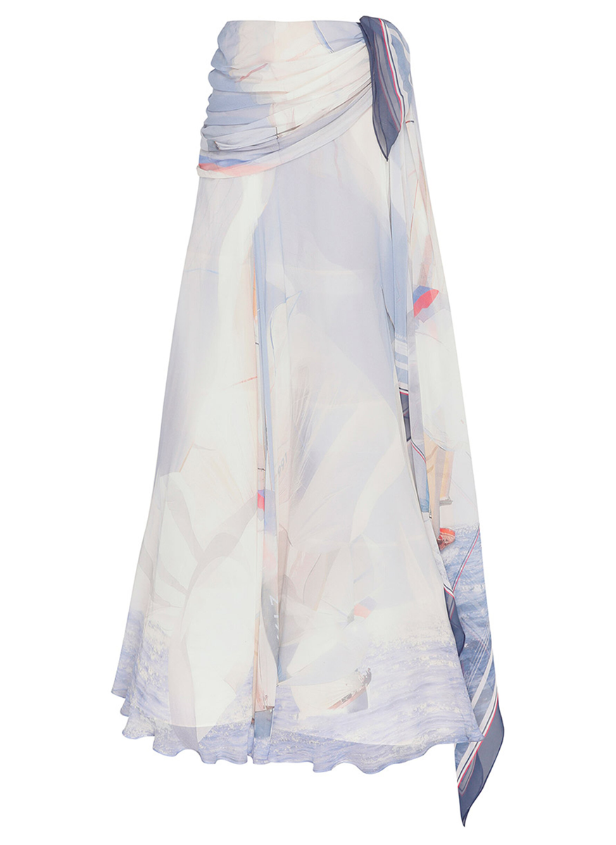 Clash Sail Maxi Skirt