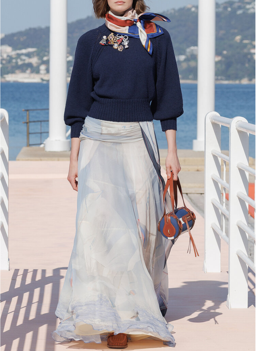 Clash Sail Maxi Skirt