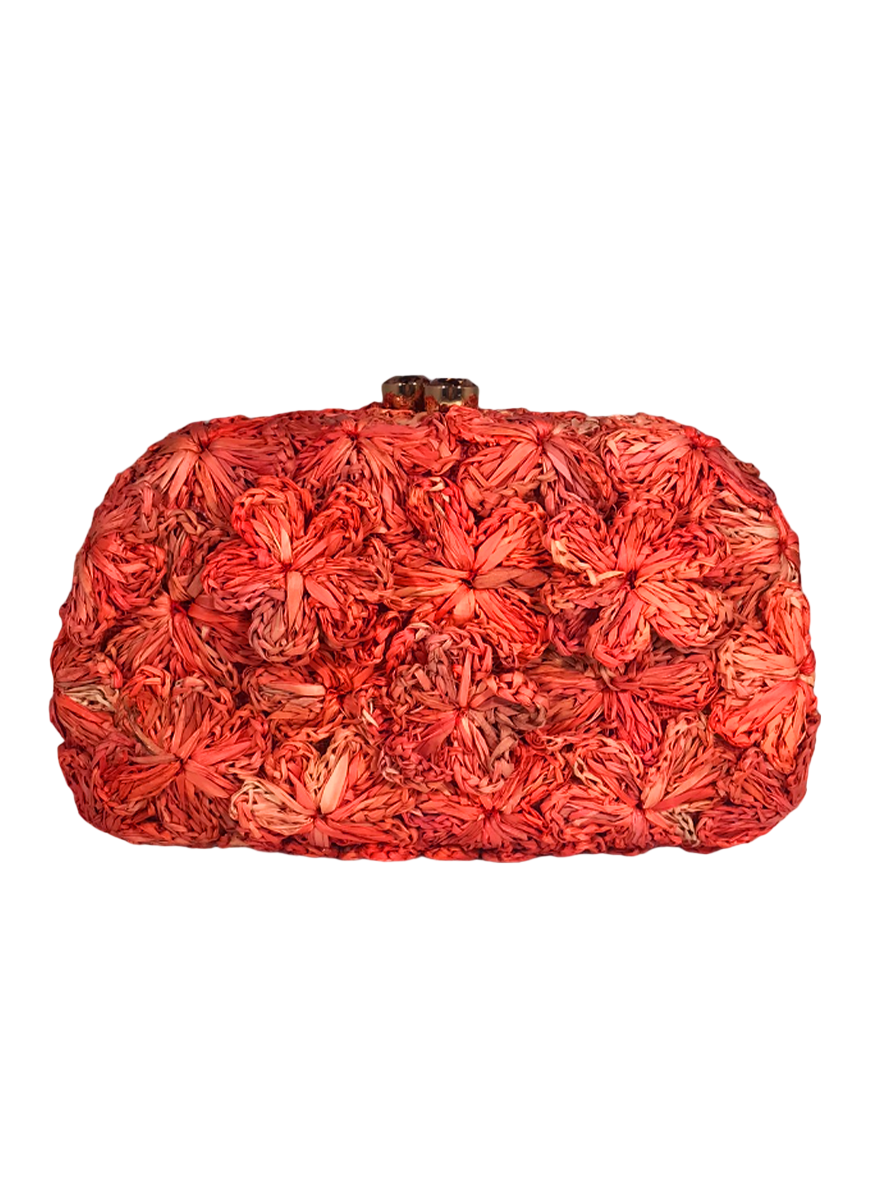 Mia Flowers Crochet Clutch