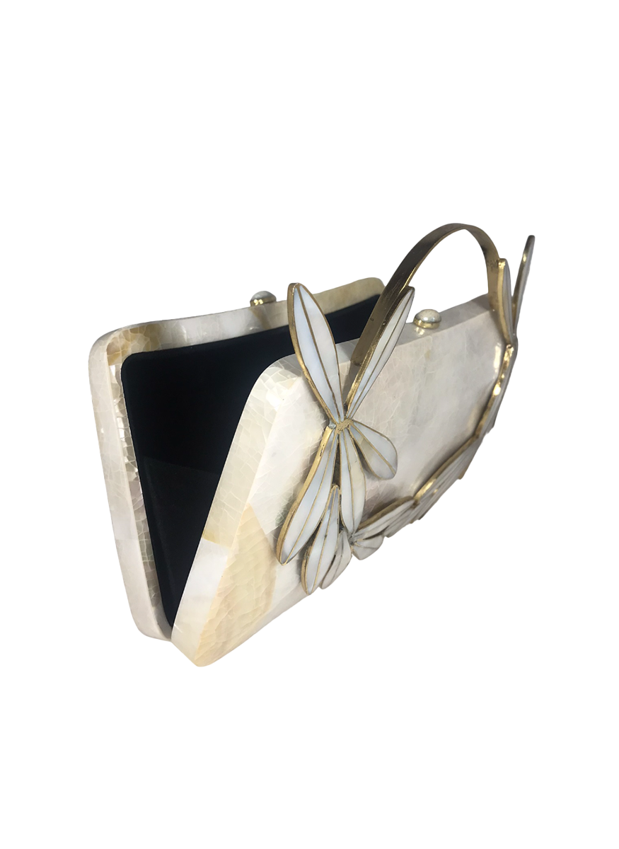 Charlotte Mother of Pearl Clutch - Serpui