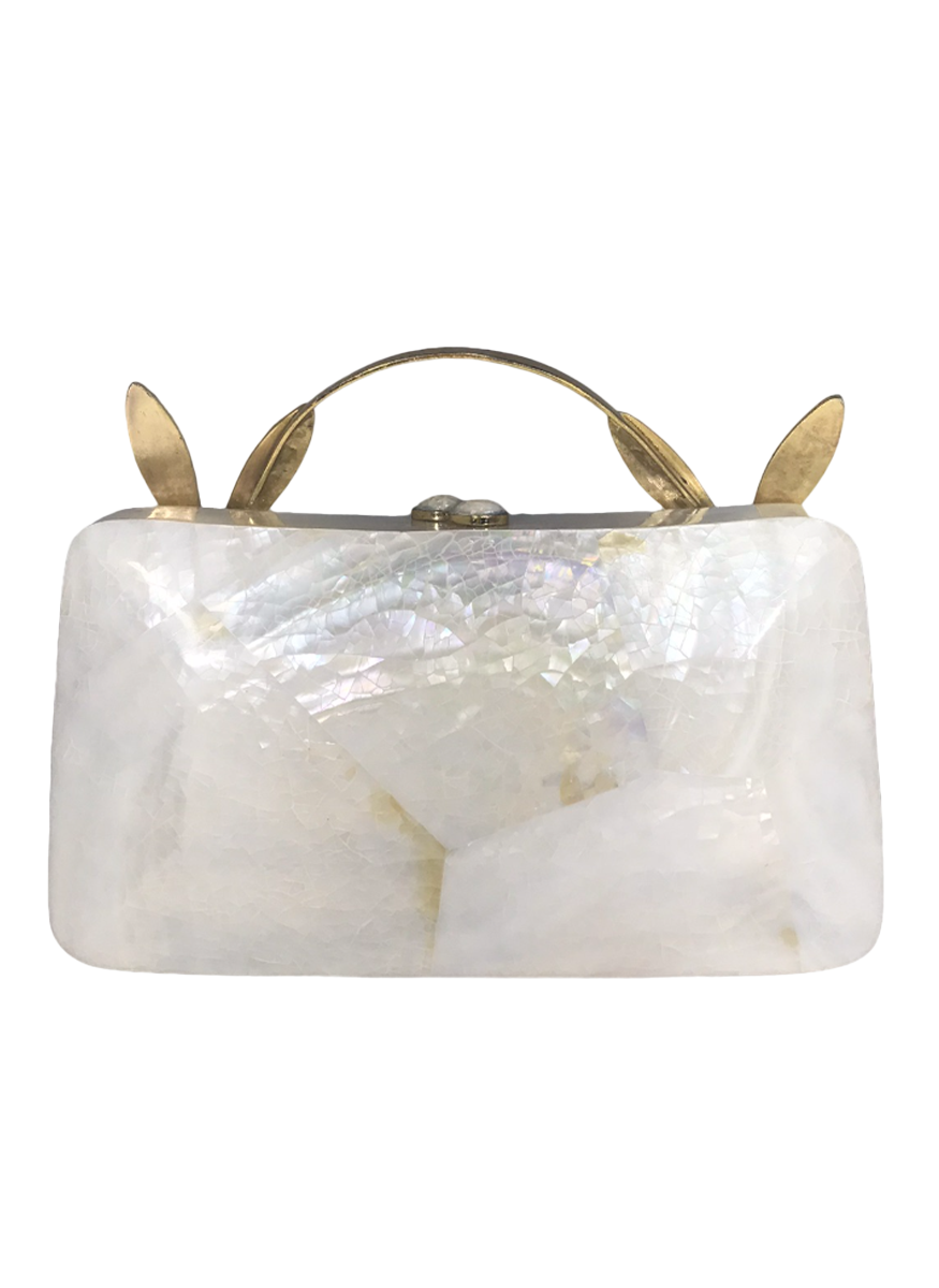 Charlotte Mother of Pearl Clutch