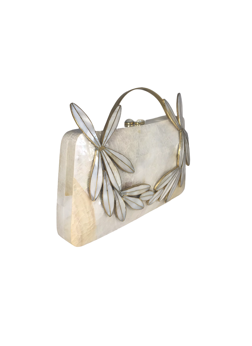 Charlotte Mother of Pearl Clutch - Serpui