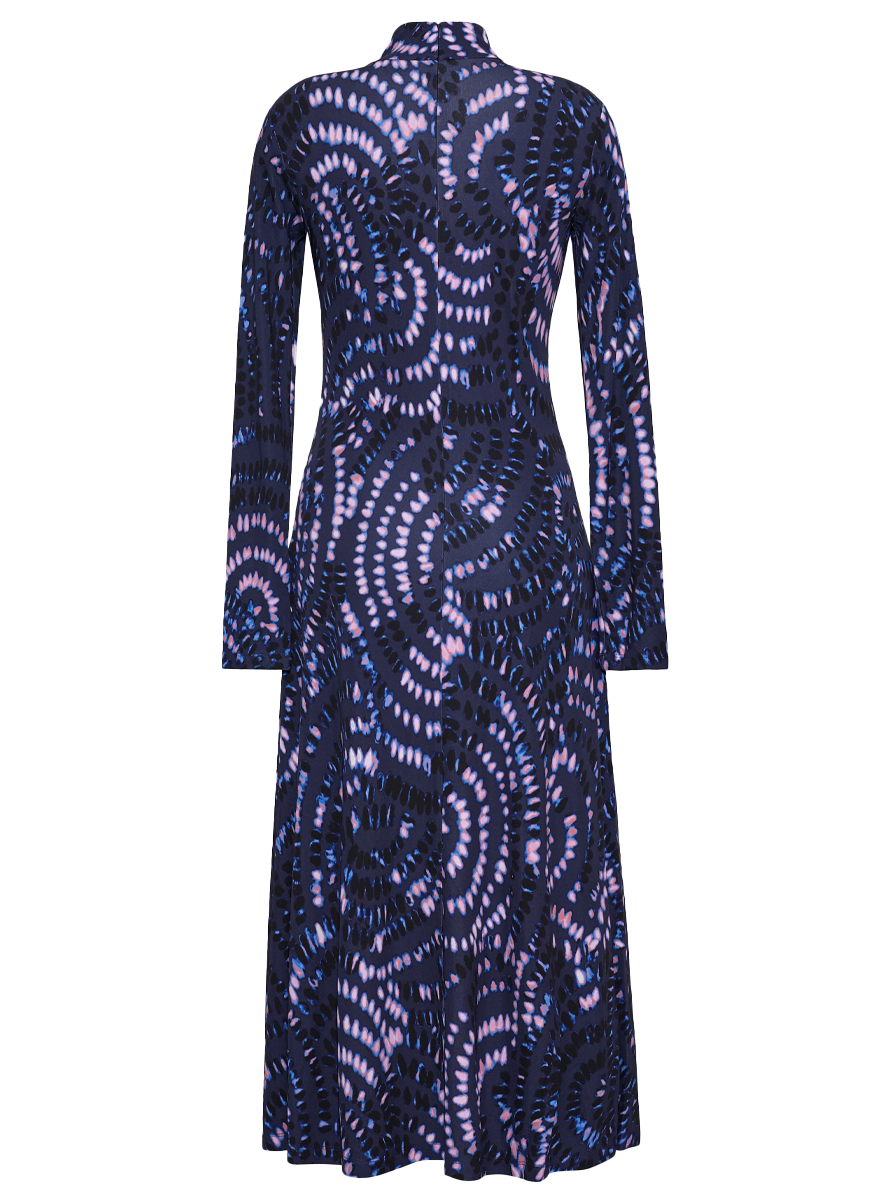 Hera Dress in Veneta Arc Navy - Cara Cara