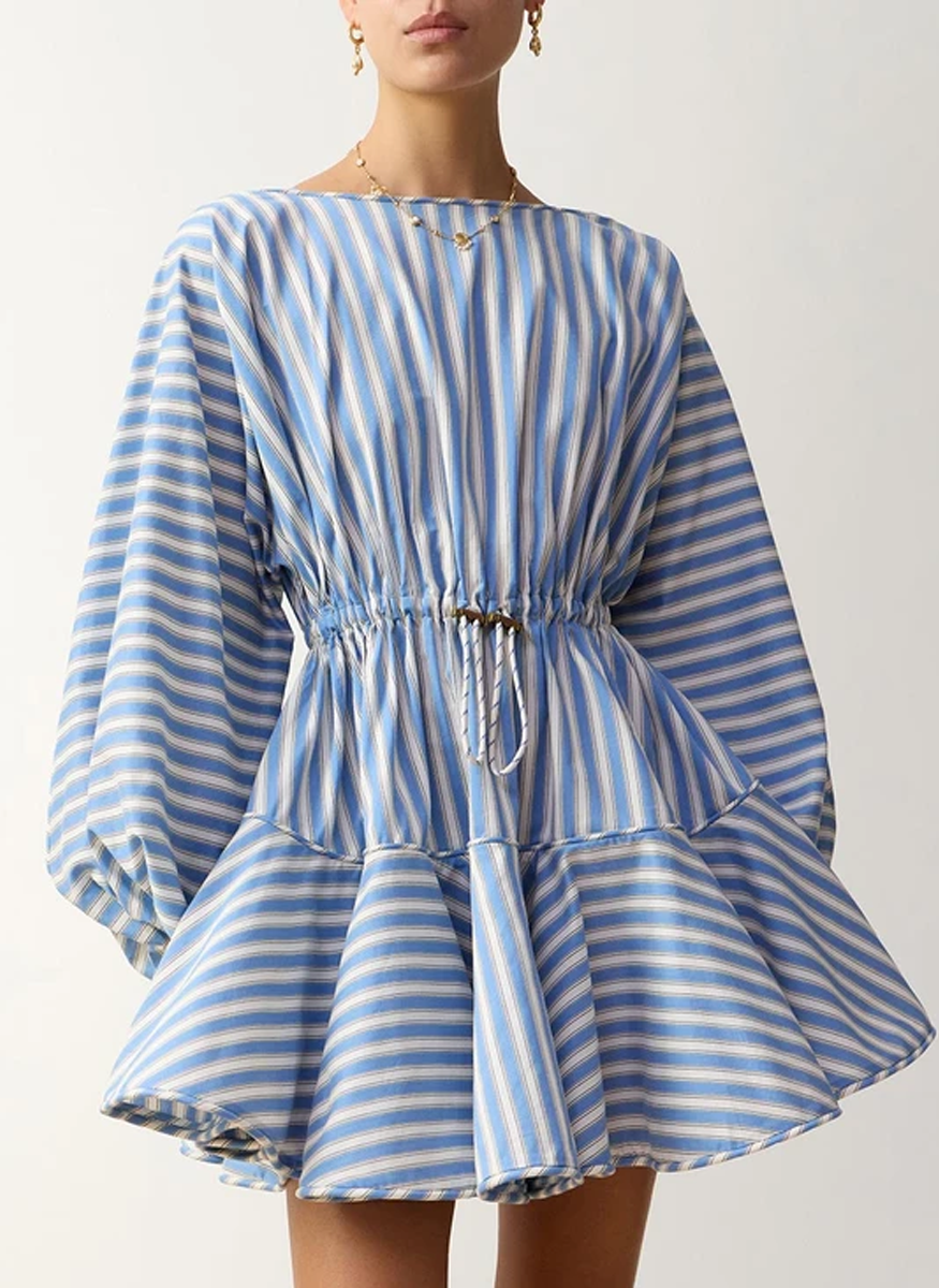 Boat Neck Mini Dress - Zimmermann