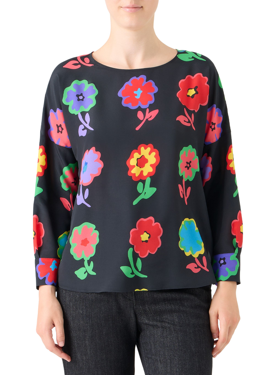 Pop Dot Flower Blouse - Akris Punto