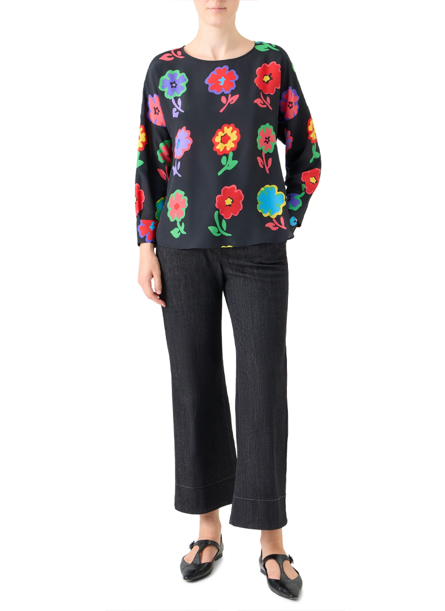 Pop Dot Flower Blouse