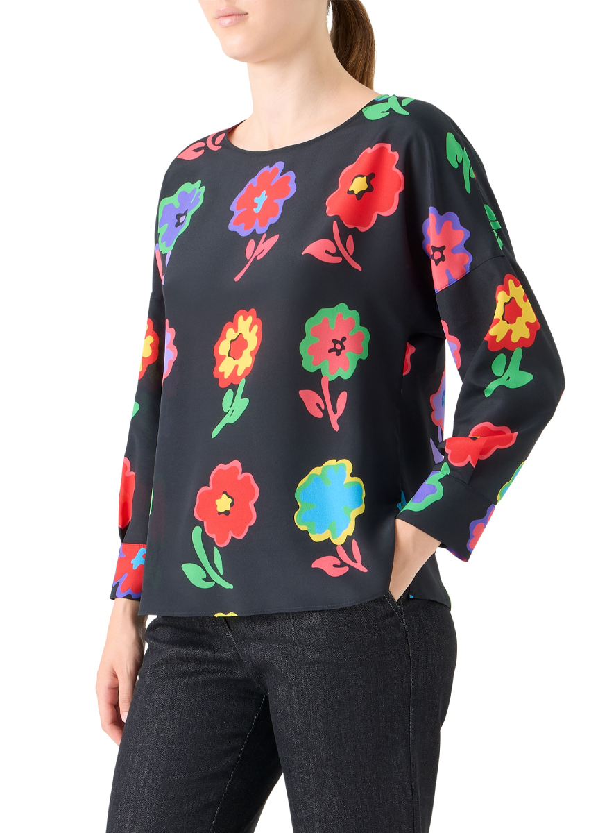 Pop Dot Flower Blouse - Akris Punto