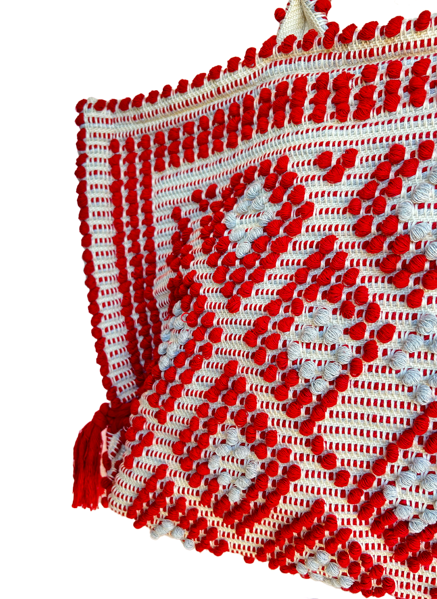 Camilla Woven Tote with Ties