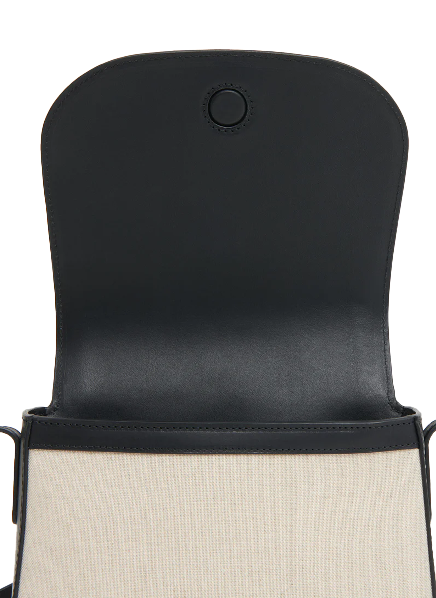 Classic Crossbody in Linen and Leather - Mansur Gavriel