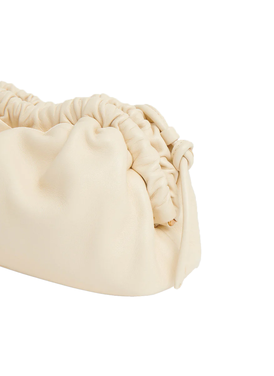 Mini Cloud Clutch in Jasmine Leather - Mansur Gavriel