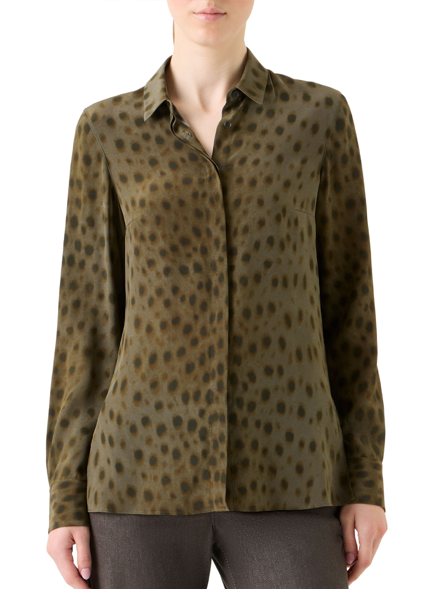 Leopard Print Blouse - Akris Punto