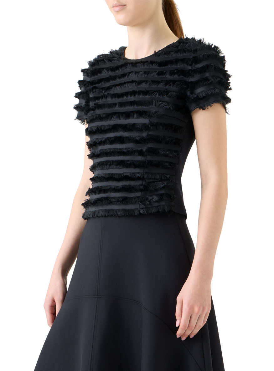 Fringed Stripes Top - Akris Punto