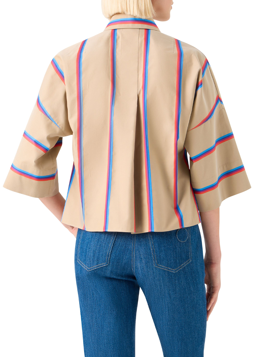 Multi Color Stripe Blouse - Akris Punto