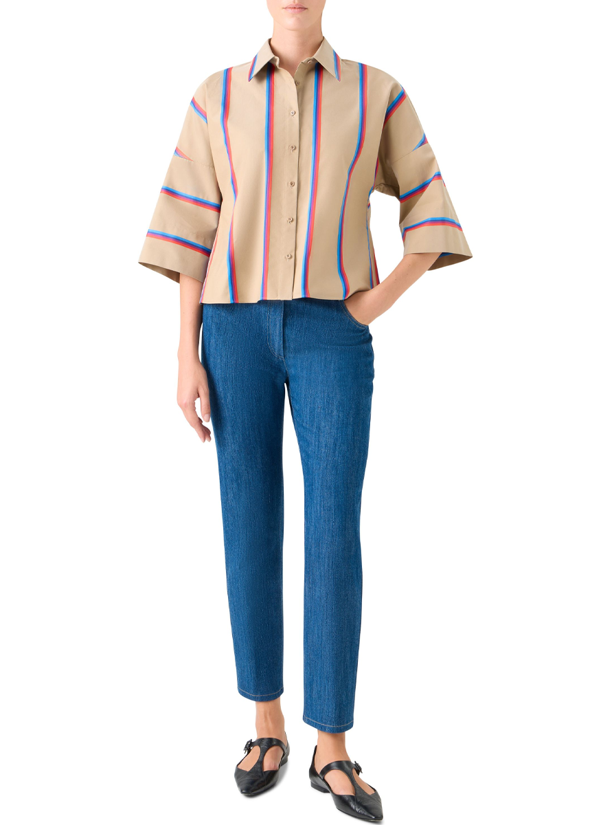 Multi Color Stripe Blouse